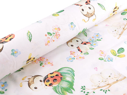 Tissu/Toile en coton Coccinelles, Abeilles