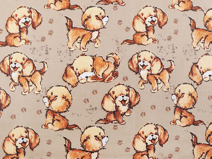 Popeline coton oekotex Chiots