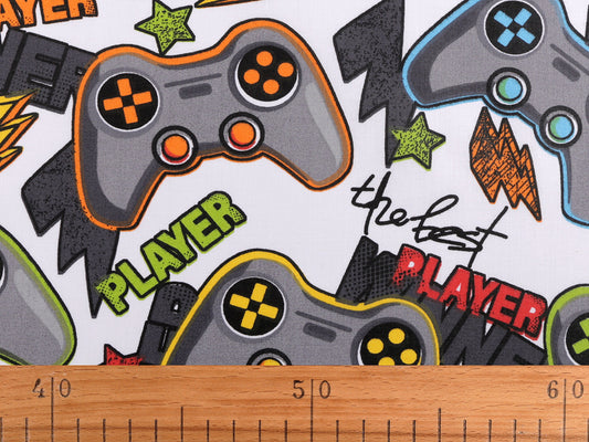 Cretonne en coton oekotex, Console de jeu