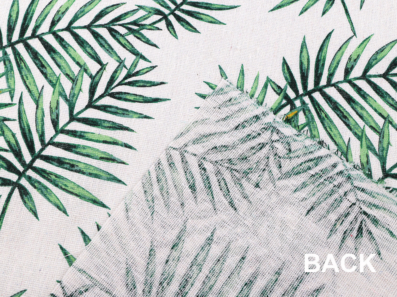 Tissu en coton/Imitation lin, épais, Feuilles