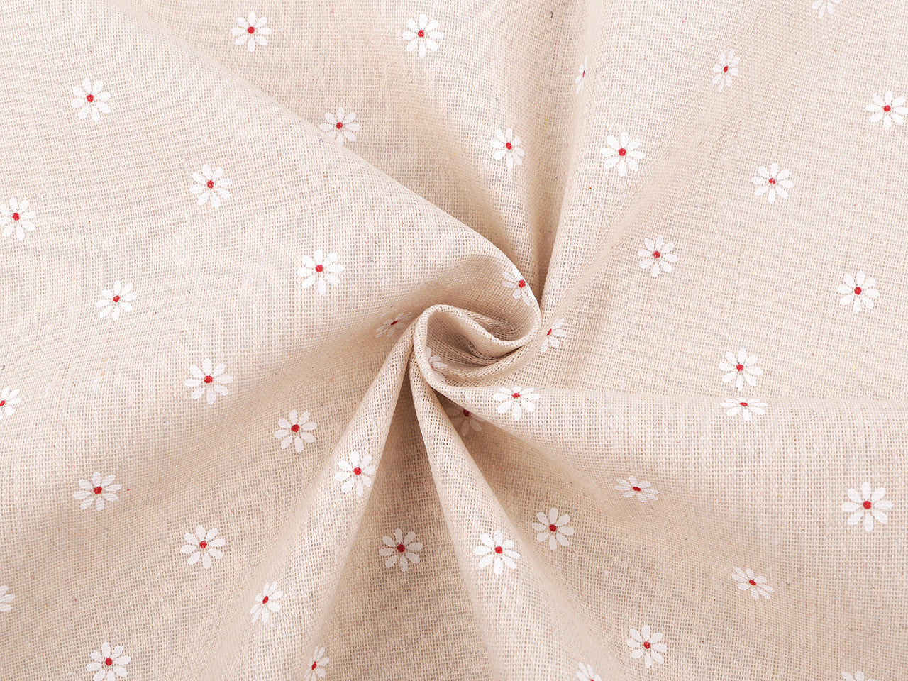 Tissu en coton/Imitation lin, épais, Fleurs