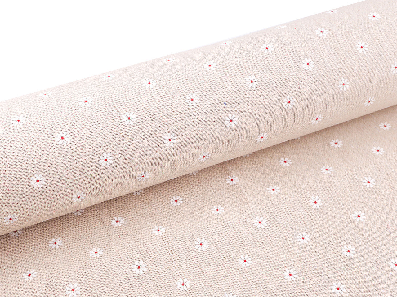 Tissu en coton/Imitation lin, épais, Fleurs