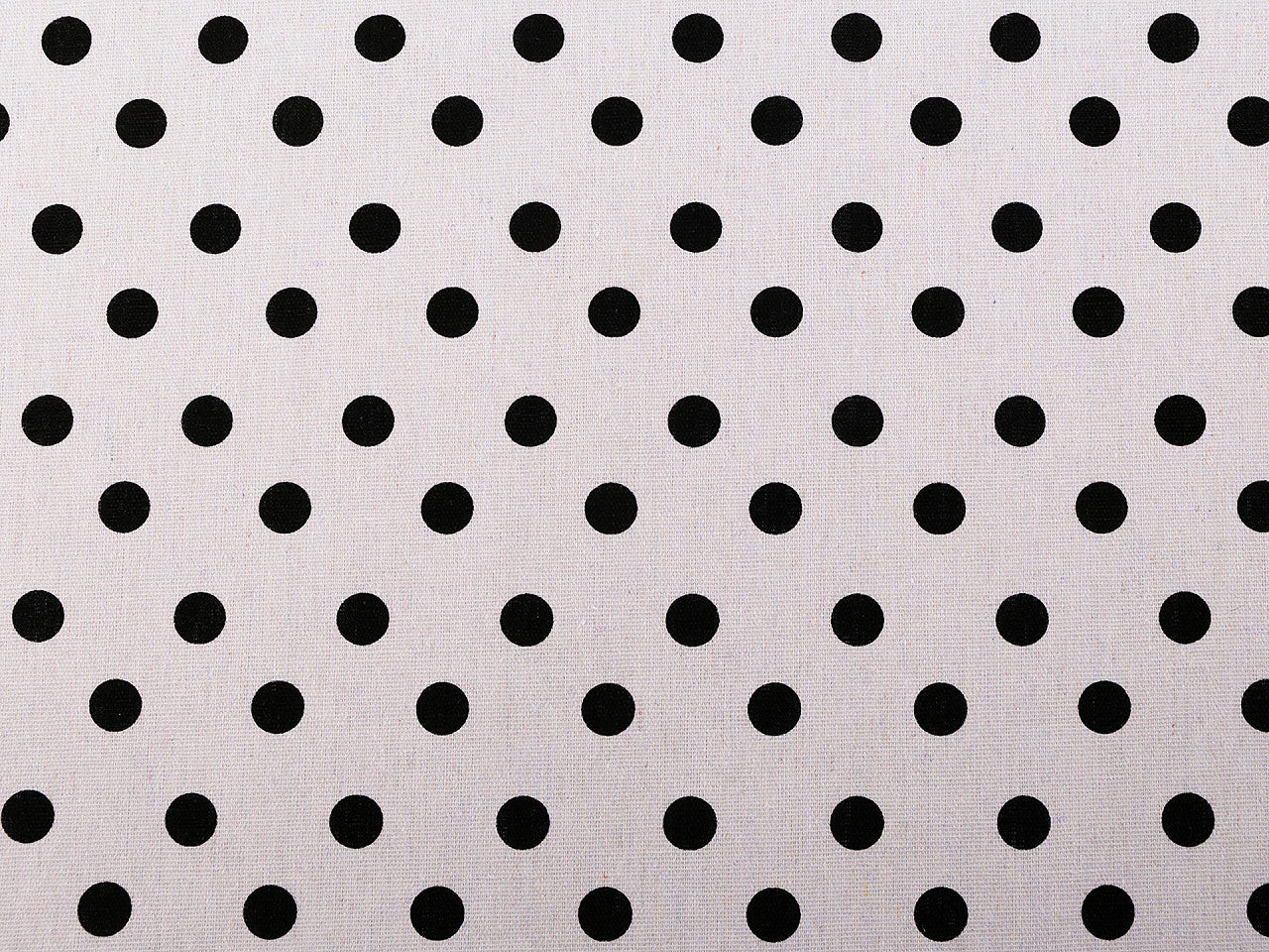 Tissu en coton/Imitation lin, épais, à pois