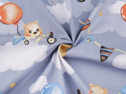 Cretonne coton oekotex Ours en peluche