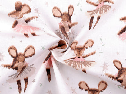Cretonne coton Souris