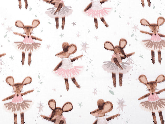 Cretonne coton Souris