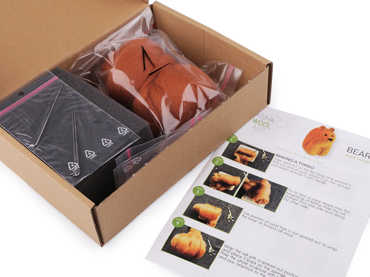 Kit créatif de feutrage à l’aiguille, Animaux