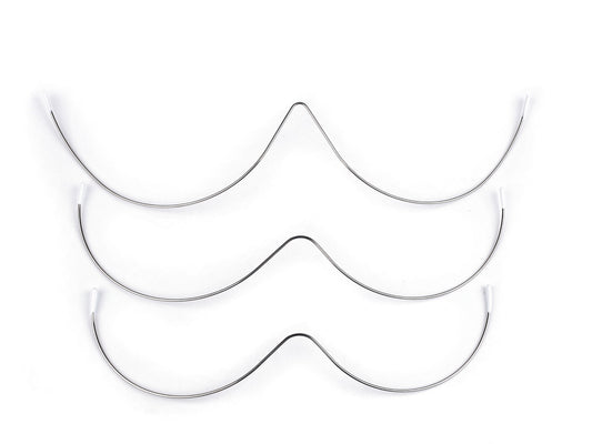 Armatures de soutien-gorge métalliques, connectées