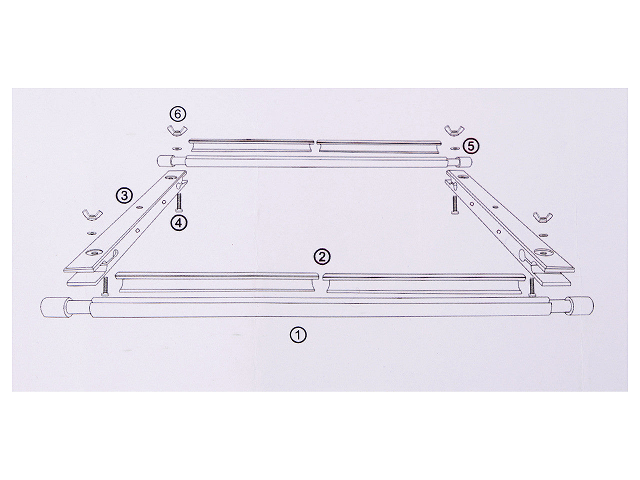Cadre de broderie ajustable, 30,5 x 54,5 cm