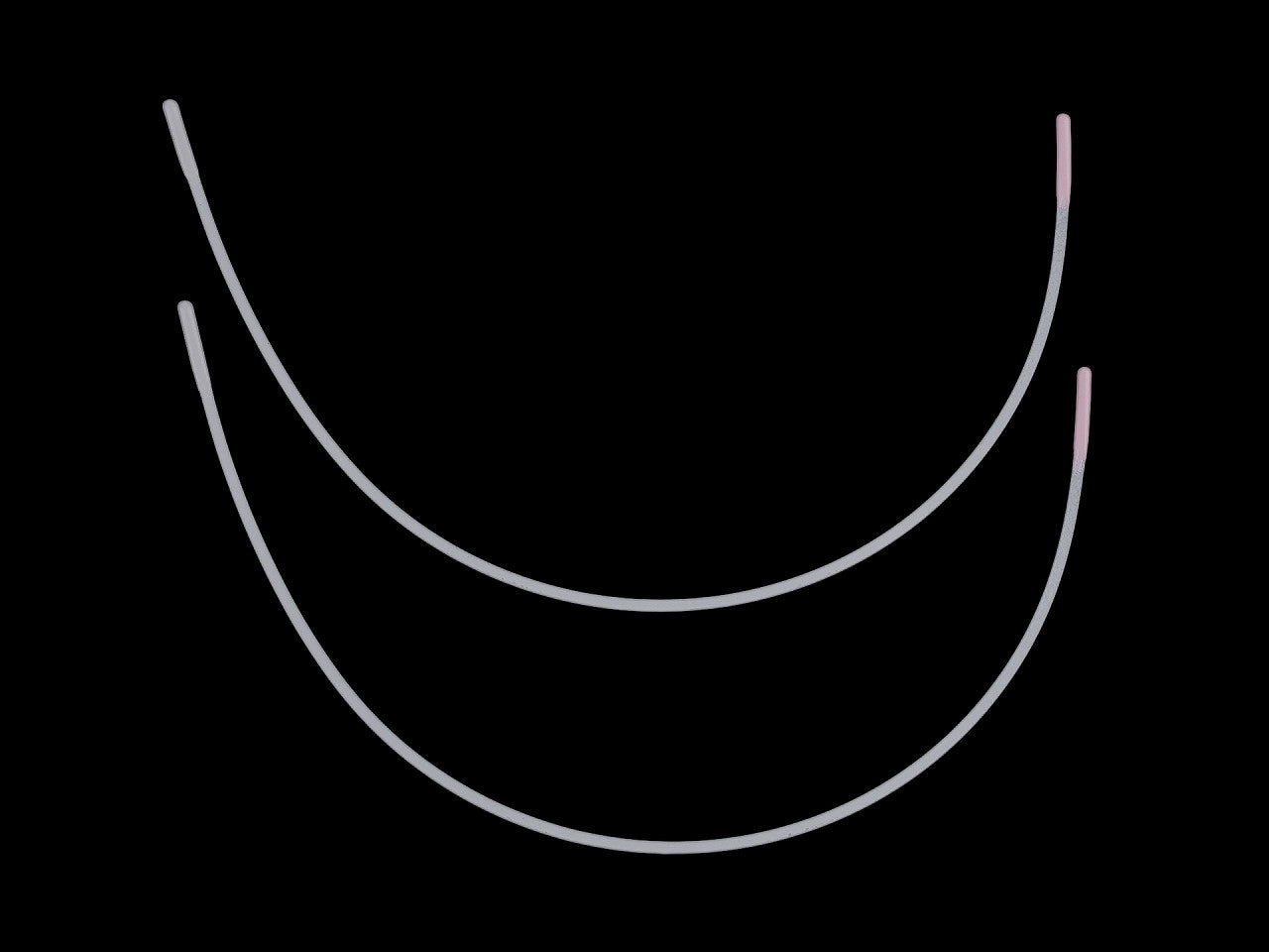 Armature métallique pour soutien-gorge, plate