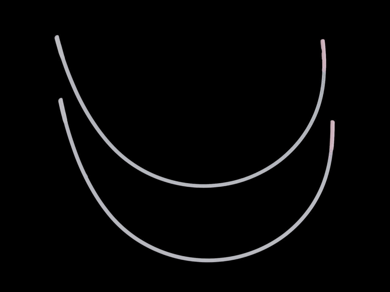 Armature métallique pour soutien-gorge, plate