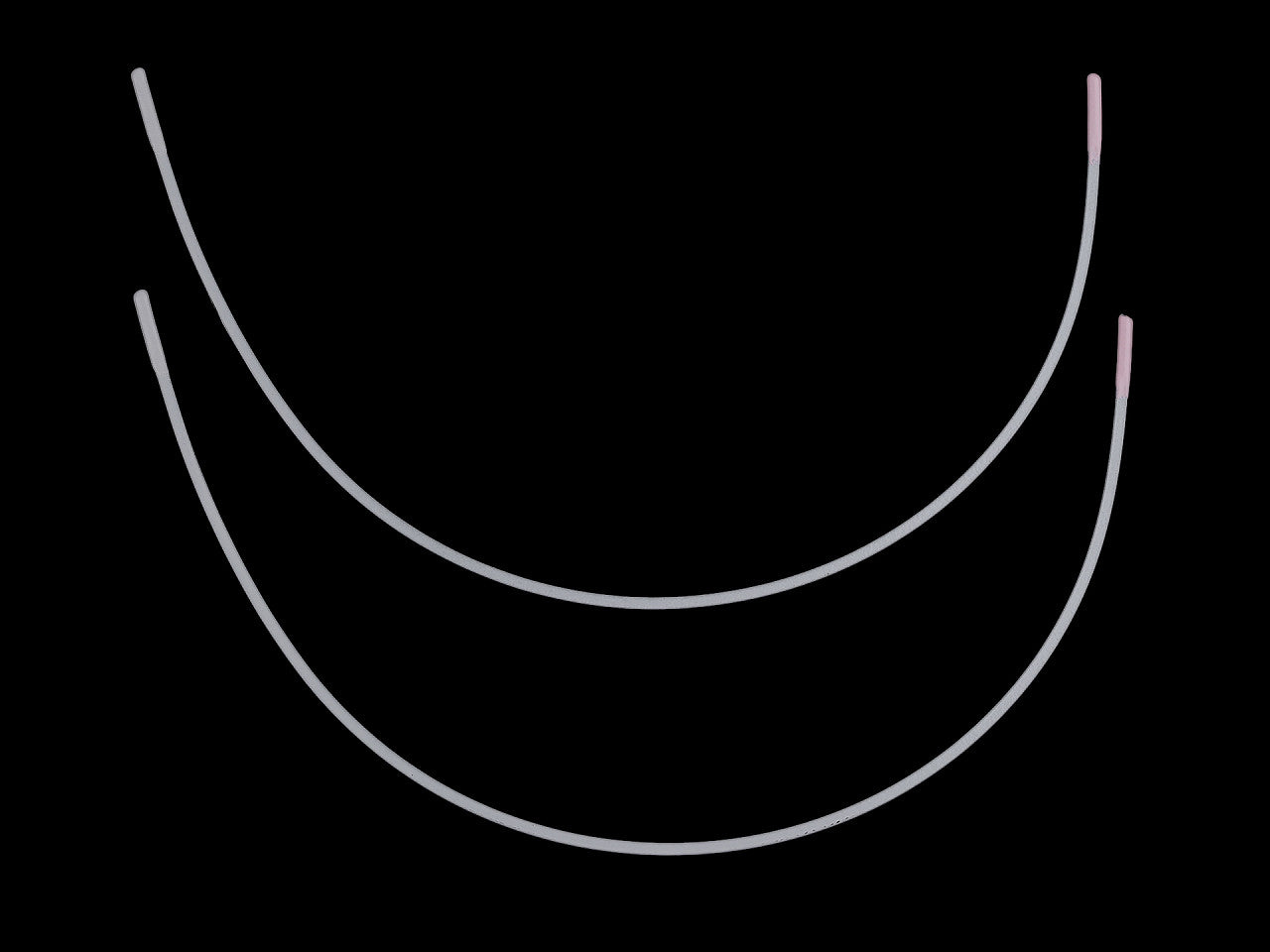 Armature métallique pour soutien-gorge, plate