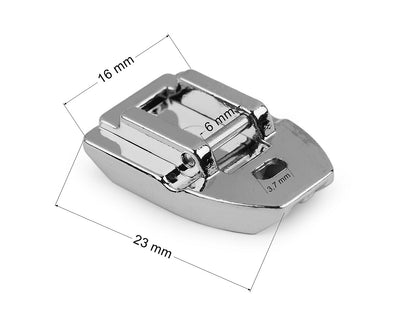 Pied-de-biche métallique pour machine à coudre familiale - pour fermetures Éclair invisible