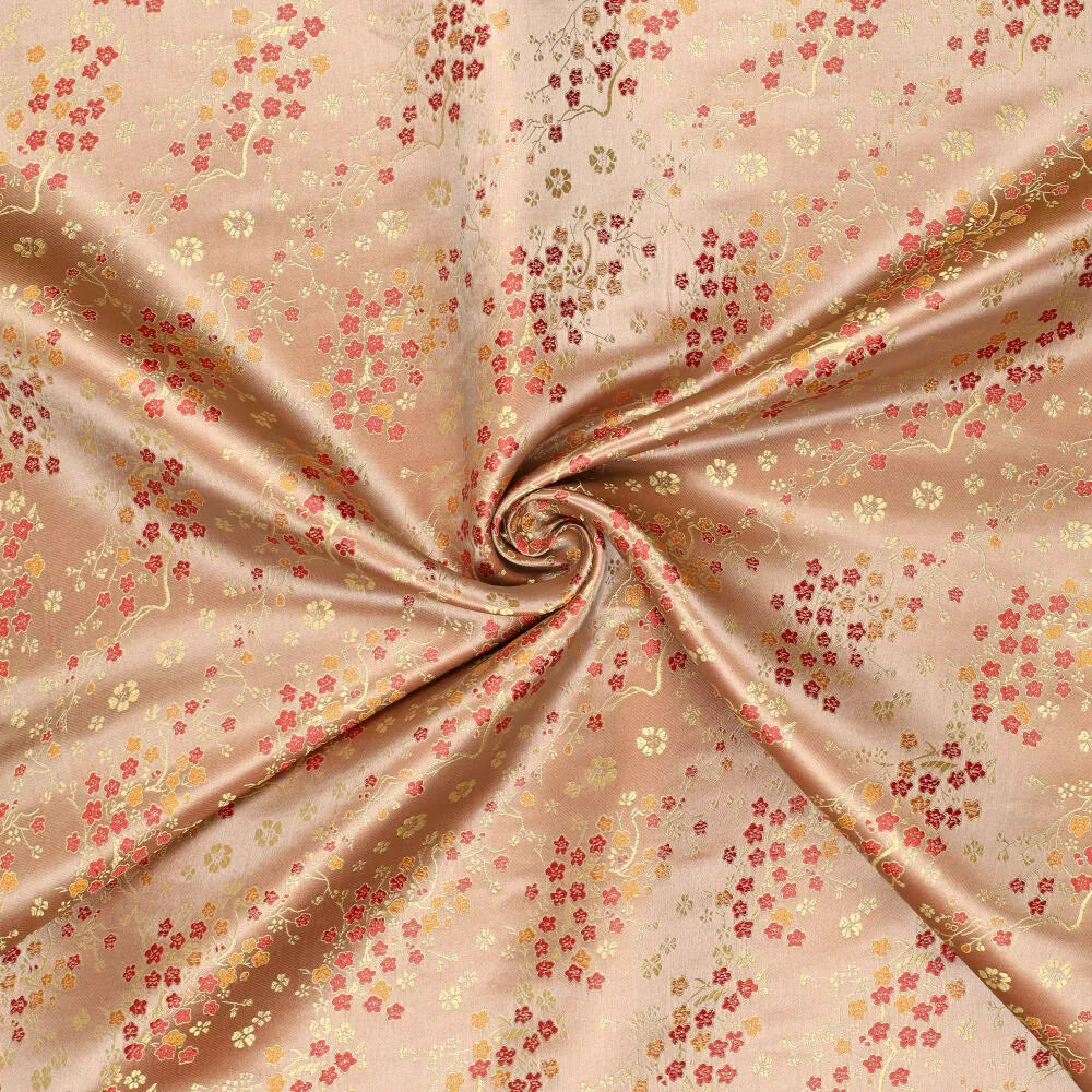 Tissu brocart motif daisy