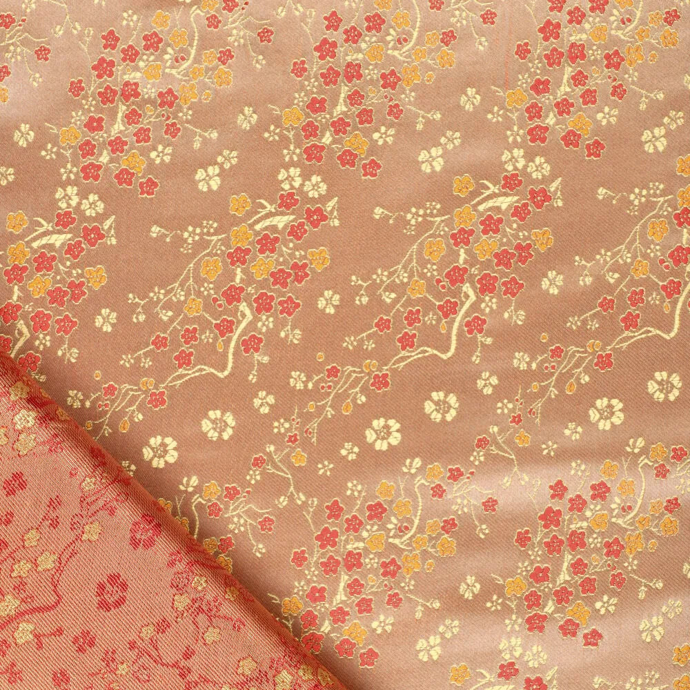 Tissu brocart motif daisy