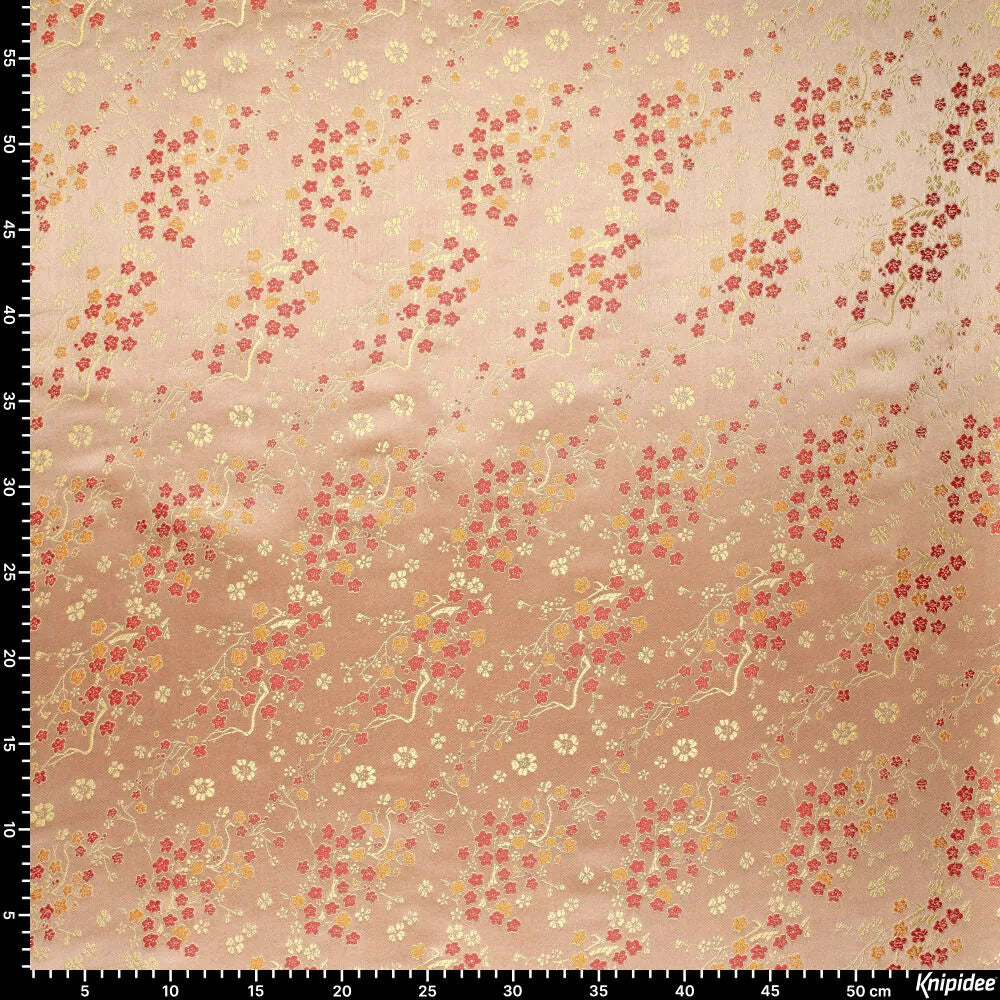 Tissu brocart motif daisy