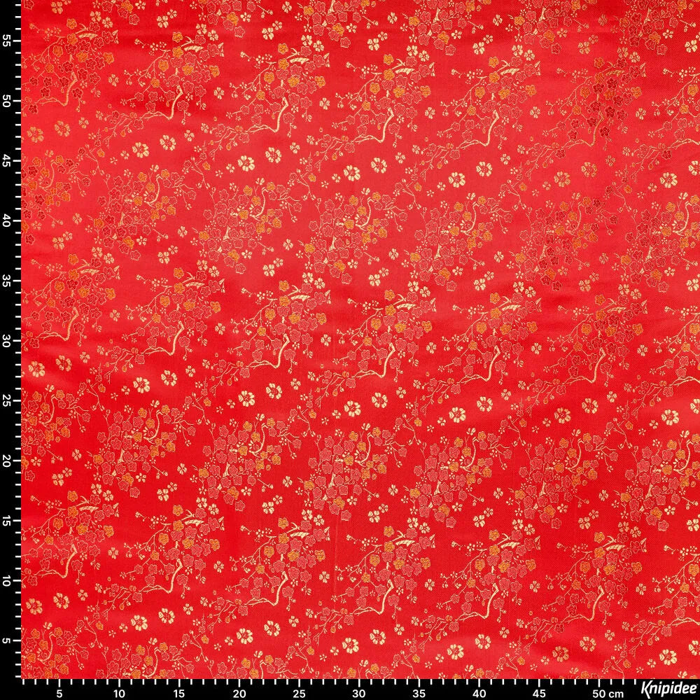 Tissu brocart motif daisy