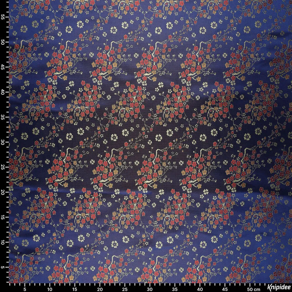 Tissu brocart motif daisy