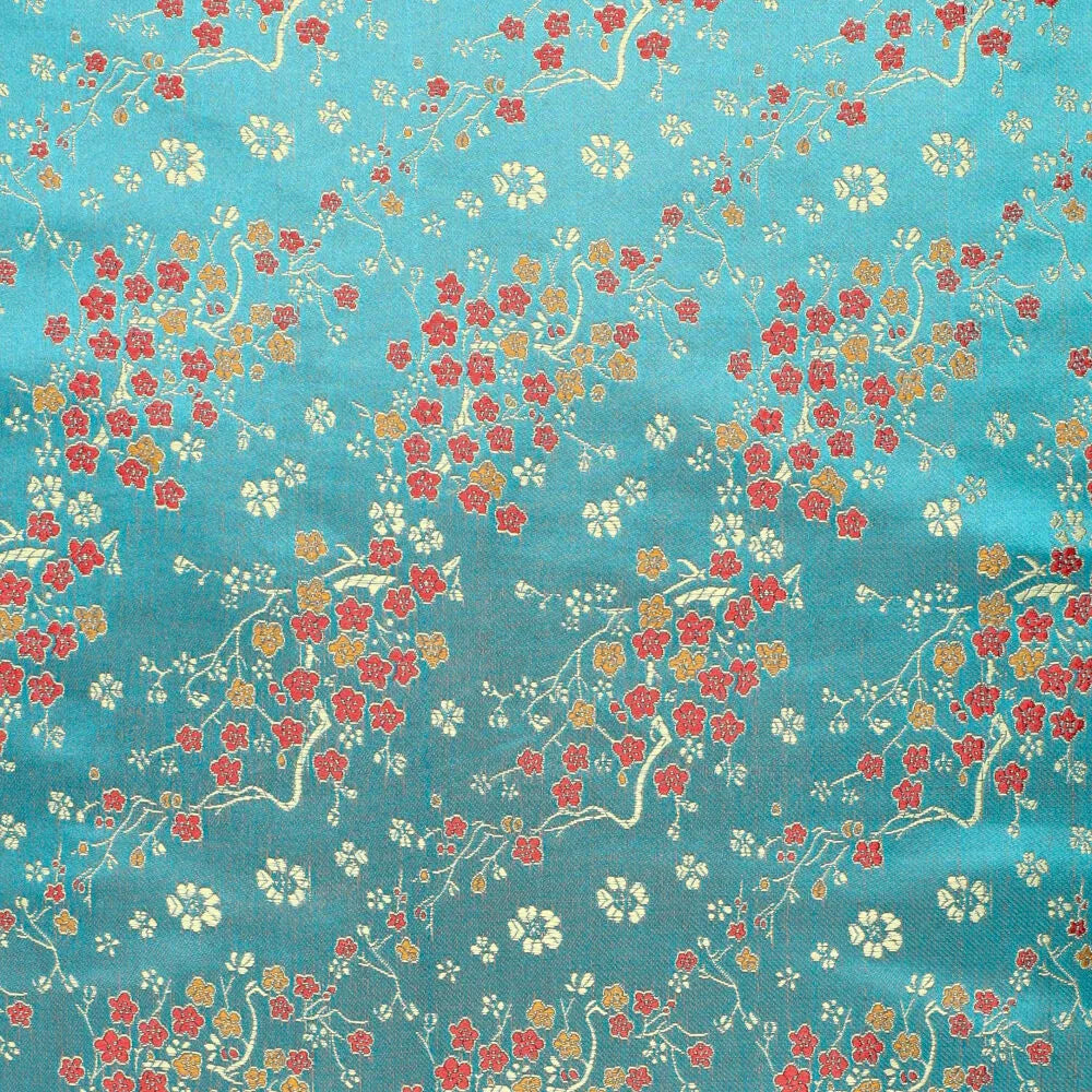 Tissu brocart motif daisy