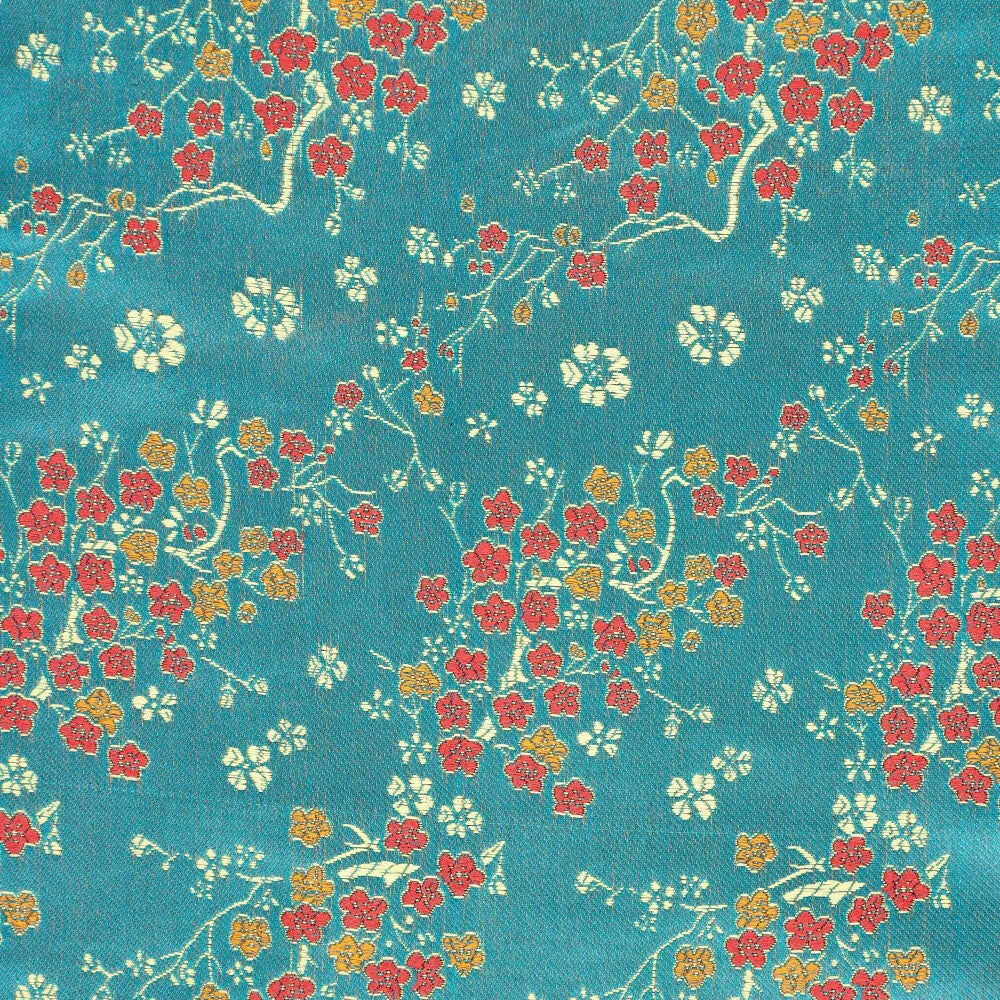 Tissu brocart motif daisy