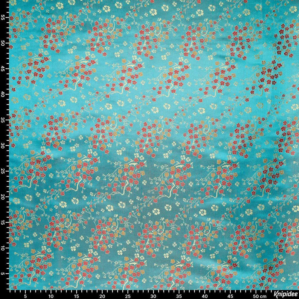 Tissu brocart motif daisy