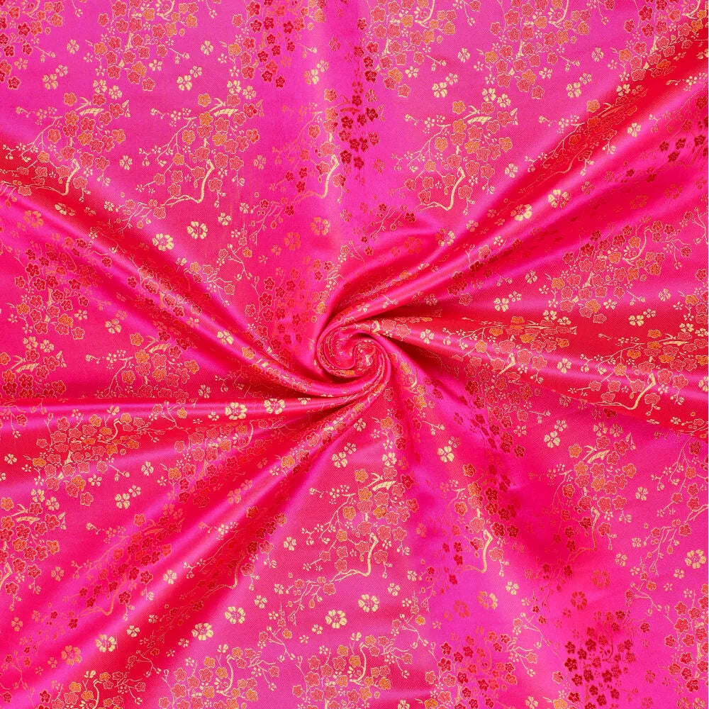 Tissu brocart motif daisy