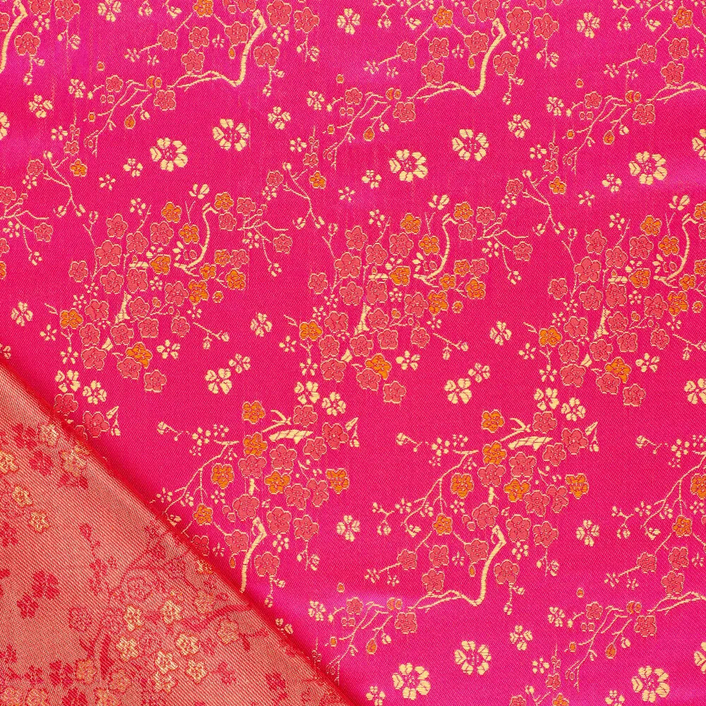 Tissu brocart motif daisy