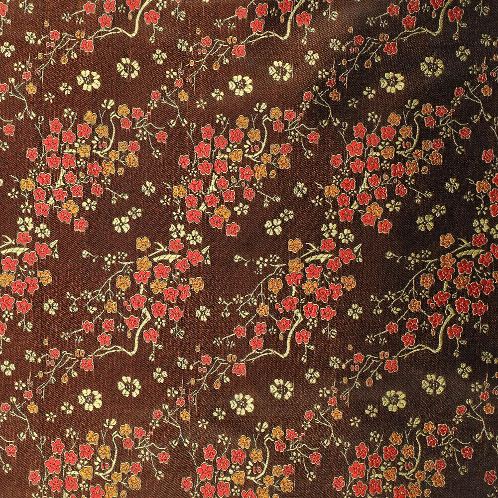 Tissu brocart motif daisy