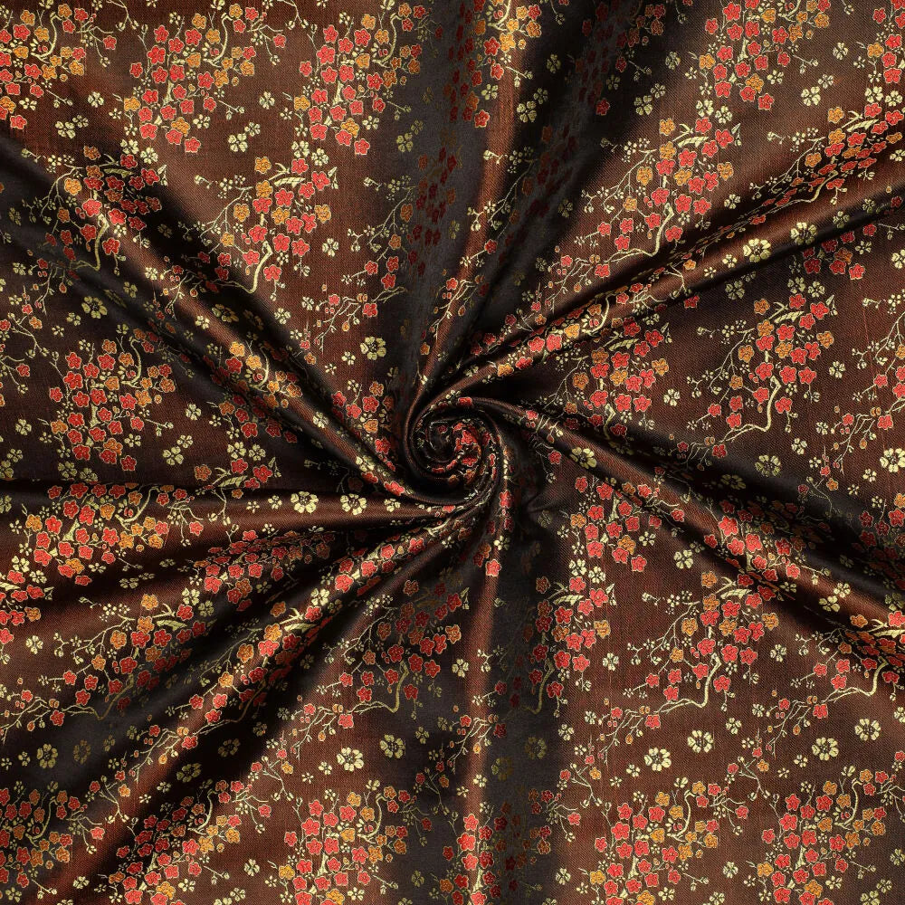 Tissu brocart motif daisy