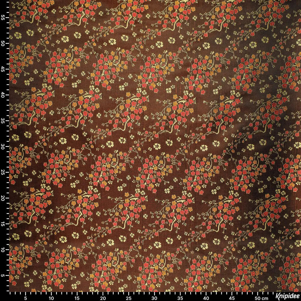 Tissu brocart motif daisy