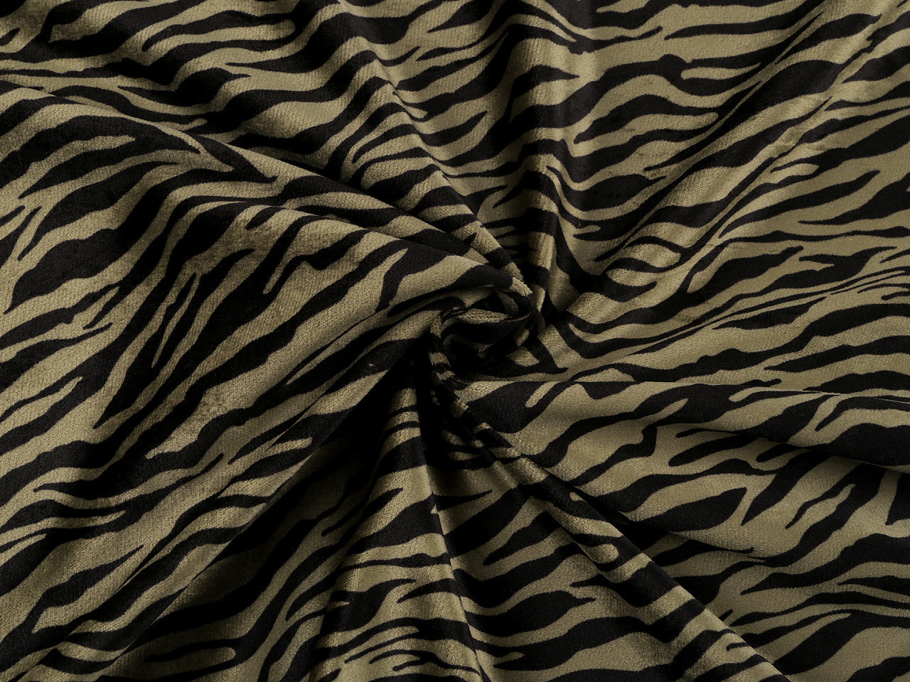 Velours imitation zèbre