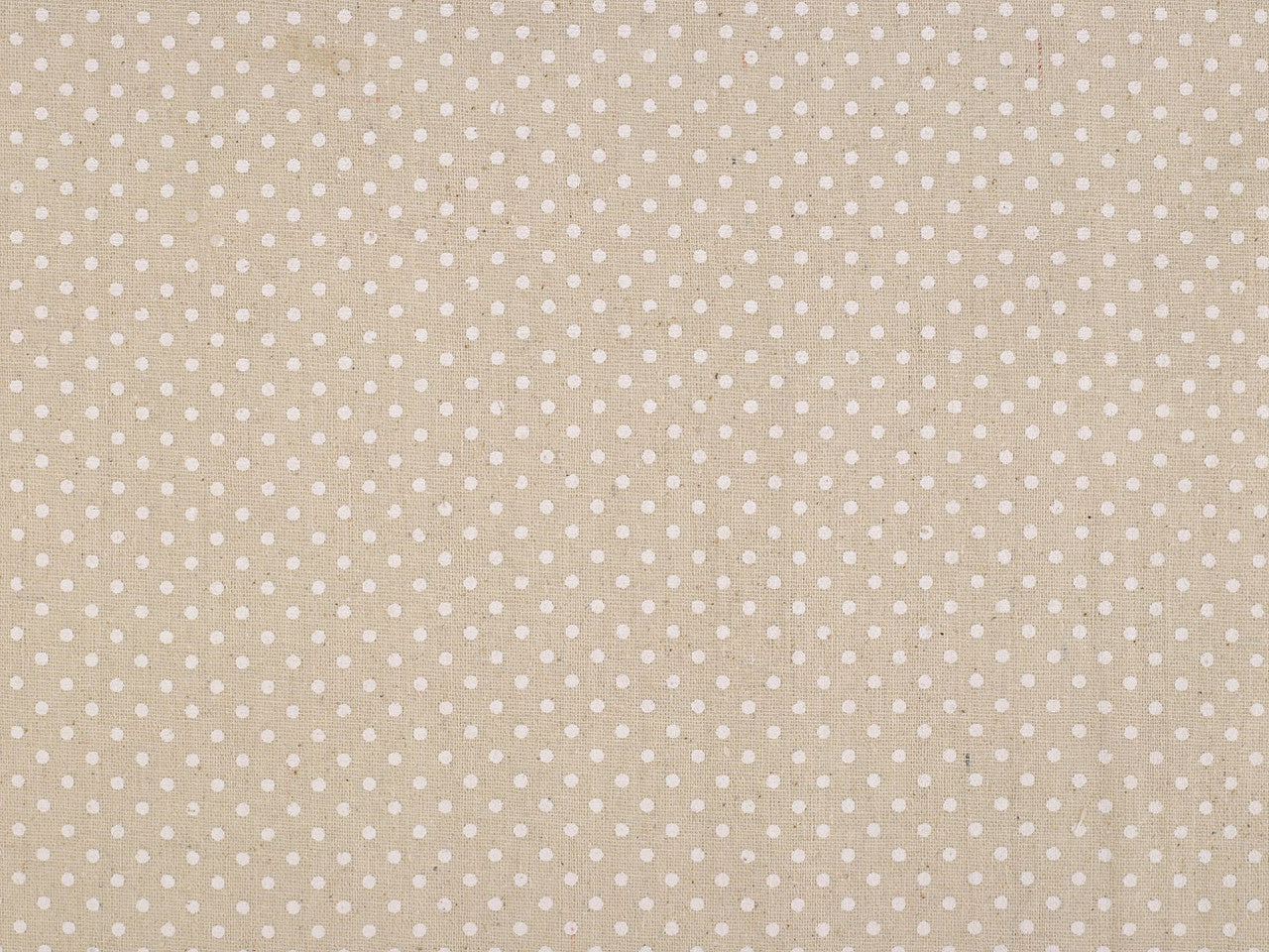 Toile en coton à pois imitation lin, épaisse