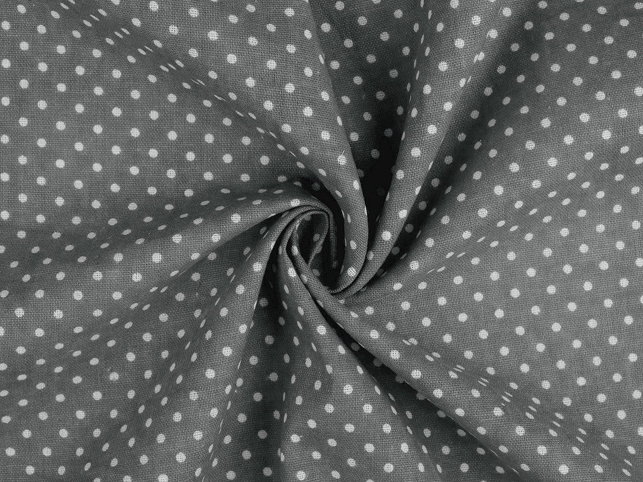 Toile en coton à pois imitation lin, épaisse