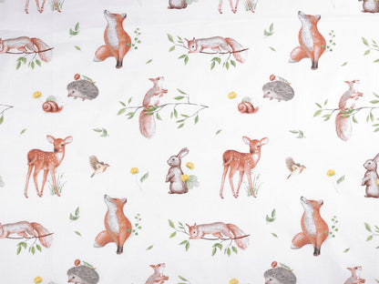 Cretonne coton oekotex Animaux de la forêt