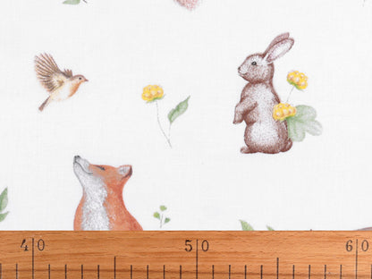Cretonne coton oekotex Animaux de la forêt