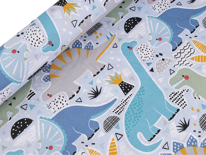 Cretonne coton oekotex Dinosaures