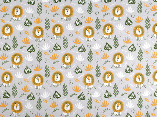 Cretonne coton oekotex Lions