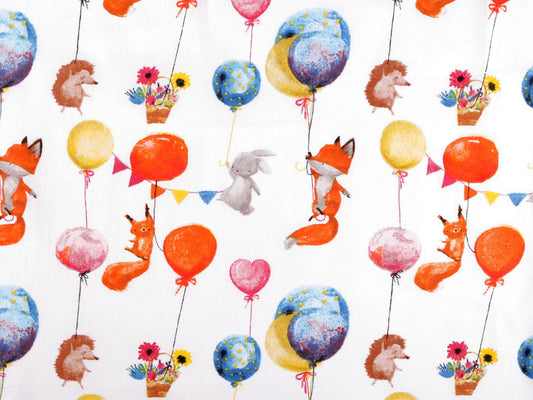 Popeline coton oekotex Ballons / Animaux