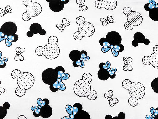 Tissu en coton - Mickey / Minnie Mouse