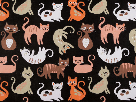 Tissu/Toile en coton Chats