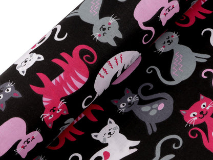 Tissu/Toile en coton Chats