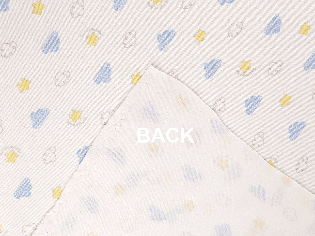 Tricot de coton, Nuages, largeur 200 cm