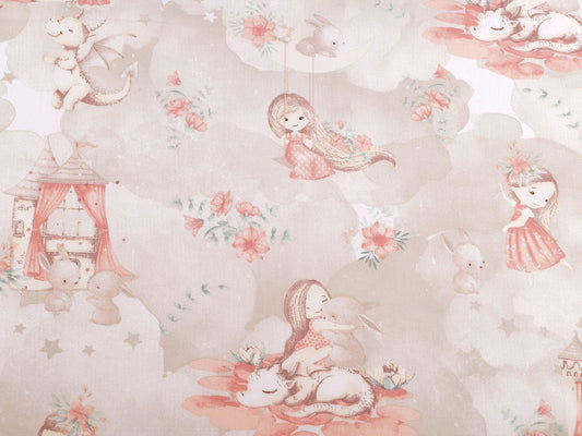 Cretonne coton oekotex Petite fille
