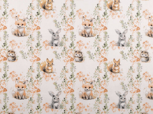Popeline en coton oekotex, Animaux