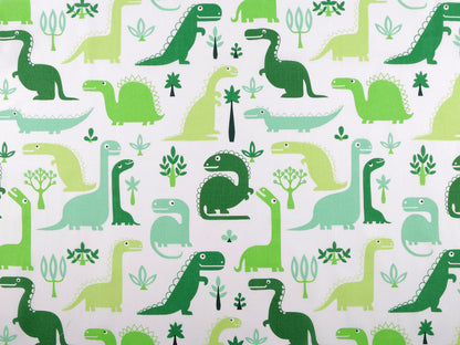 Popeline coton oekotex Dinosaures