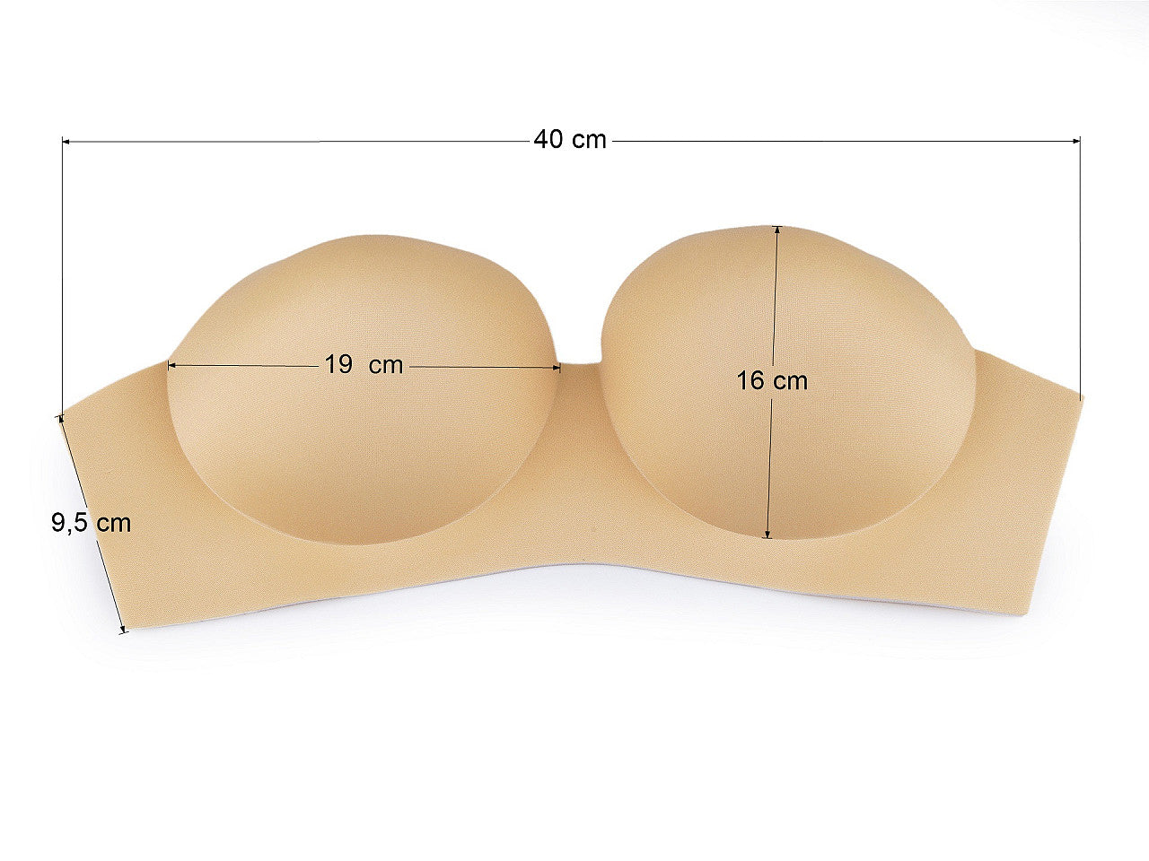 Coussinets de soutien-gorge en une pièce/Rehausseur de poitrine, taille 36