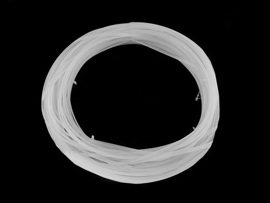 Baleine/Armature de soutien-gorge en plastique, plate, largeur 6 mm