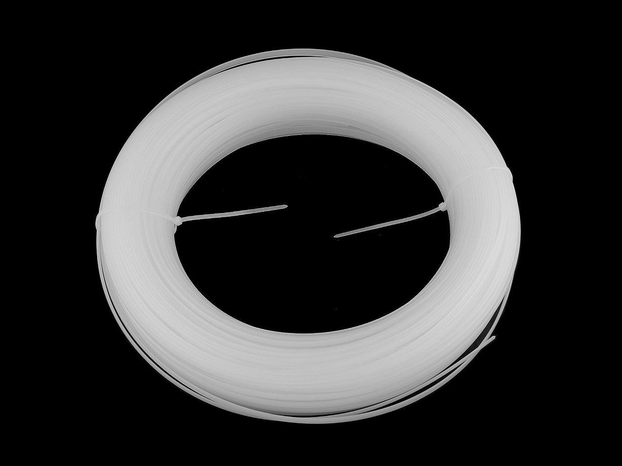 Baleine/Armature de soutien-gorge en plastique, plate, largeur 8 mm