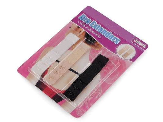 Rallonge de soutien-gorge - rangée simple, double rangée, lot de 3 pièces