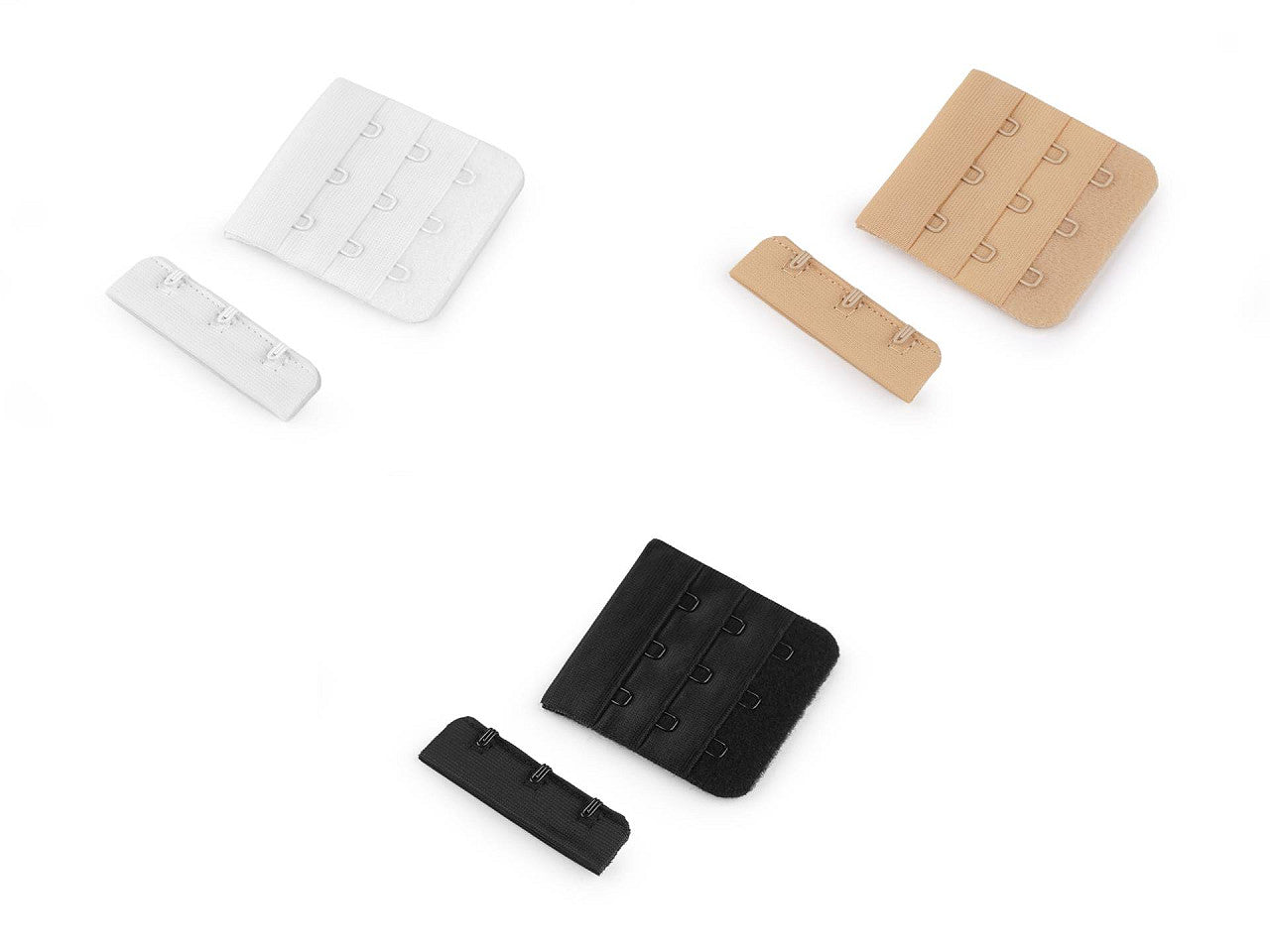 Extension de soutien-gorge/sangle d’extension crochet et œil, largeur 50 mm